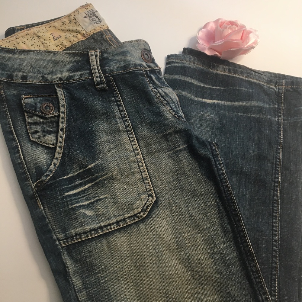 🇺🇸L.O.G.G. Low Rise Jeans Boho Chic Size 8